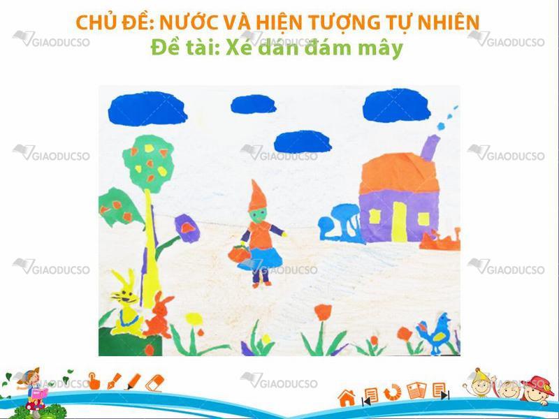 Xé dán những đám mây